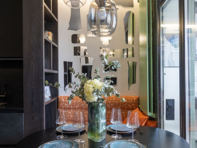 ЛДСП Lamarty в проекте «Квартирный вопрос» на НТВ. Пралине и калейдоскоп на кухне