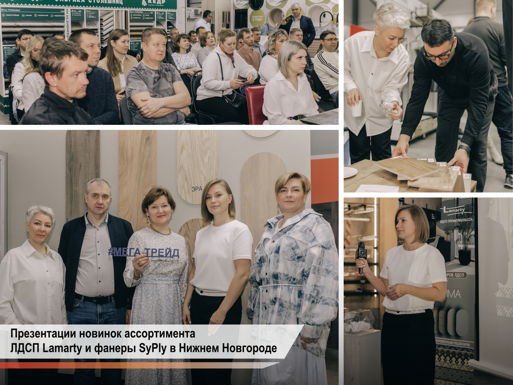 Презентация новинок ассортимента Сыктывкарского фанерного завода в Нижнем Новгороде