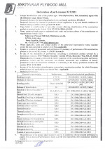 DECLARATION OF PERFORMANCE Twin  FSF,  laminated, aspen