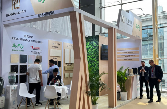 Фотография ООО «Сыктывкарский фанерный завод» и Tianma Lvjian на Interzum Guangzhou 2024 | 1
