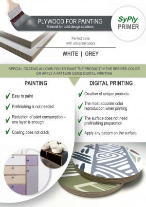 SyPly PRIMER leaflet: painting and digital printing