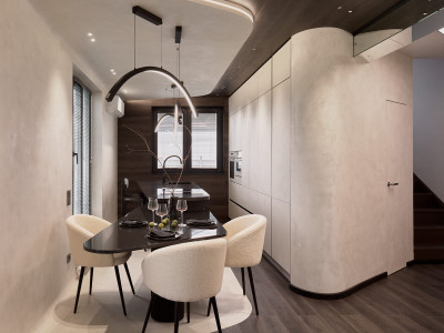 SyPly plywood in the “Dachny Otvet” project on NTV. Kitchen-living room in a business class