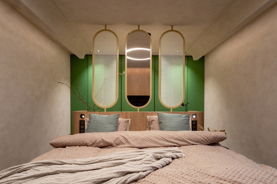 LAMARTY в декоре "Арабика" в проекте «Дачный ответ» на телеканале НТВ. Спальня для рыболовов.