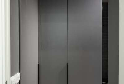 Хозяйственный шкаф (Вулканический серый)