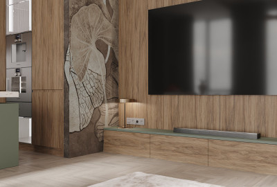 Кухня-гостиная (Тайга)