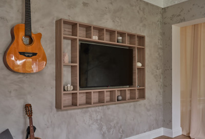 Рамка-стеллаж для ТВ (Каньон песчаный)